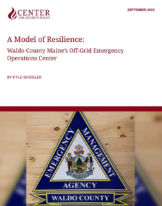 Cover Image, Waldo County Maine’s Off-Grid Emergency Operations Center